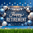 thumbnail image 6 of Decorative Design Happy Retirement Celebration Banner Colorful Balloons Star Decoration Gold Glitter Banner for Retirement Party Indoor Celebration Event, 6 of 8