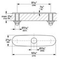 thumbnail image 2 of Grohe 07552SD0 10 In. Escutcheon RealSteel, 2 of 3