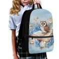 thumbnail image 3 of Uourmeti Owl With Book Backpack, Student Bookbag 17 Inch Side Mesh Pockets School Backpack for Work Travel, 3 of 6