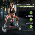 thumbnail image 4 of SLSRFD Aerobics Stepper Platform for Exercise Adjustable Compact Workout Step for Cardio, Core and Strength Training, 4 of 20
