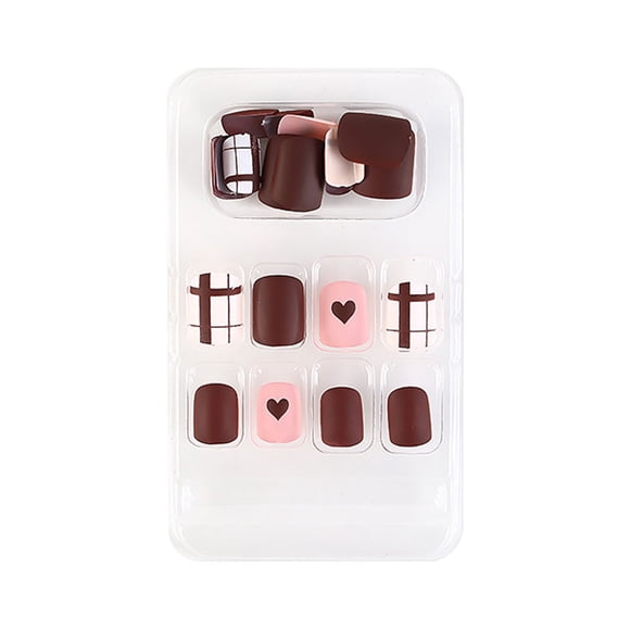 Uñas postizas Vogacara a prueba de agua Perfect Matching Jelly Rubber Fingernail Cobertura completa Tipo de prensa Juegos de manicura tipo 37 F741