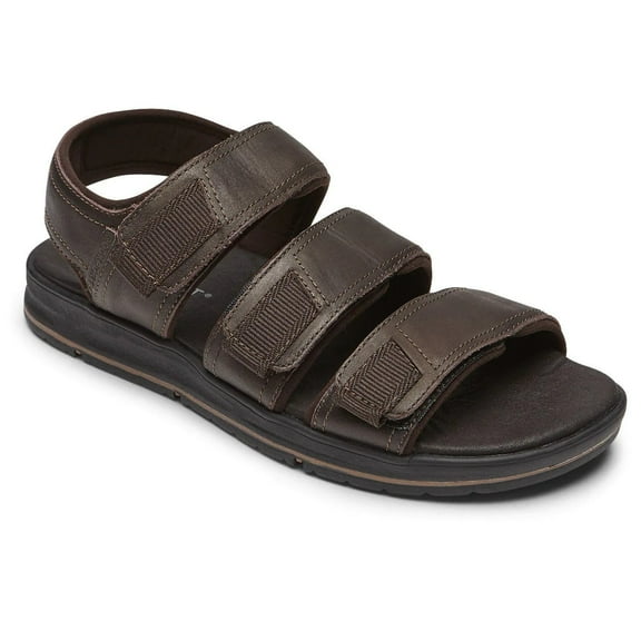 Rockport LB M Dress 3 Band Men's Brown Sandals 8.5W