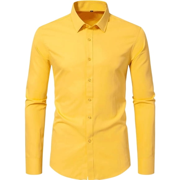 Men's Everyday Dress Shirt Classic Fit for Casual Wear with Comfortable Stretch and - Fabric