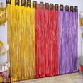 thumbnail image 4 of TICKJOY 10 Pack Foil Curtain Backdrop – 3.3x6.6ft Metallic Foil Fringe Curtains Photo Booth Tinsel Backdrop for Birthday Wedding Baby Shower Bachelorette Christmas Halloween Party Decorations, 4 of 6