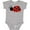AC-Heather Grey, variant on Ladybug Girls Baby Bodysuit
