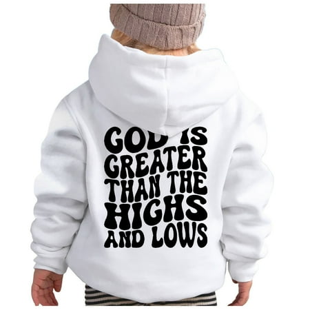 

WOYY Toddler Girls Casual Hoodie Letter Print Long Sleeve Sport Pullover Hooded Sweatshirt