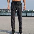 thumbnail image 4 of Mens Jogger Pants Mens Sweats Sports Pants Men's Autumn Thin Slim Fit Breathable Wear Pants Straight Quick Drying Casual Woven Running Trousers for Men, 4 of 9