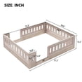 thumbnail image 5 of Cama de plataforma de madera de tamaño completo con barandilla, 5 of 5