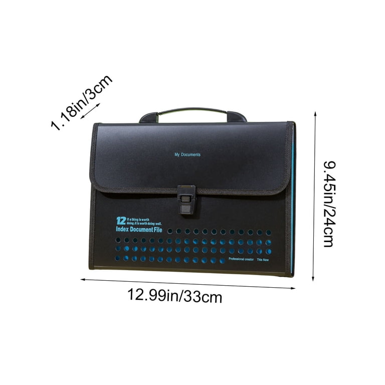 JGJJUGN A4 Multi-Pocket Accordion File Folder Storage Bag
