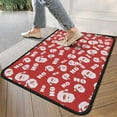 thumbnail image 4 of Red Christmas Santa Pattern Door Rugs,Washable Non Slip Door Mats Indoor,Decorative Door Mats,Entry Mat Indoor for Entrance,Bedroom,Kitchen,Bathroom,30"x17", 4 of 6