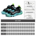 thumbnail image 3 of KOFUBOKE Boys Sports Beach Sandals Summer sandals Green Size 14, 3 of 5