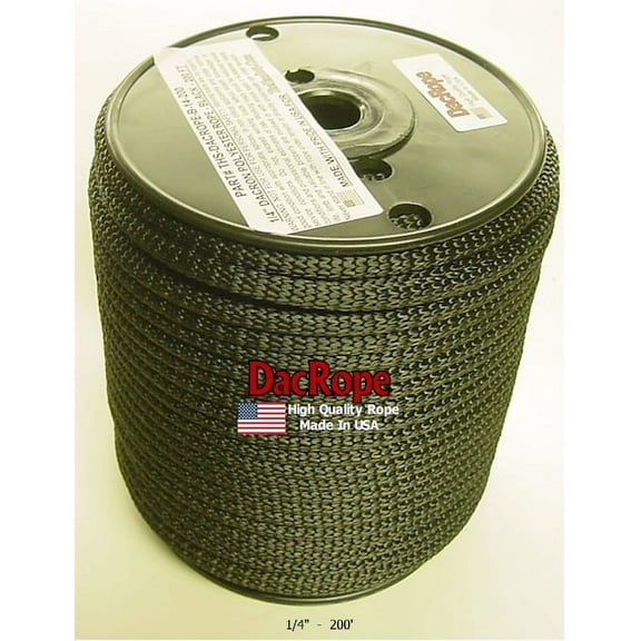 200' - 1/4" Ham Radio Antenna Support Rope - First Quality Polester Rope for, DIPOLE, Long Wire and other Antennas