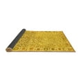 thumbnail image 2 of Ahgly Company Indoor Square Oriental Yellow Modern Area Rugs, 3' Square, 2 of 4