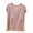 Pink, variant on Wenini Summer Tops for Women V Neck Short Sleeve Casual Loose T Shirts Solid Basic Comfy Tunic Blouses, Gray XL