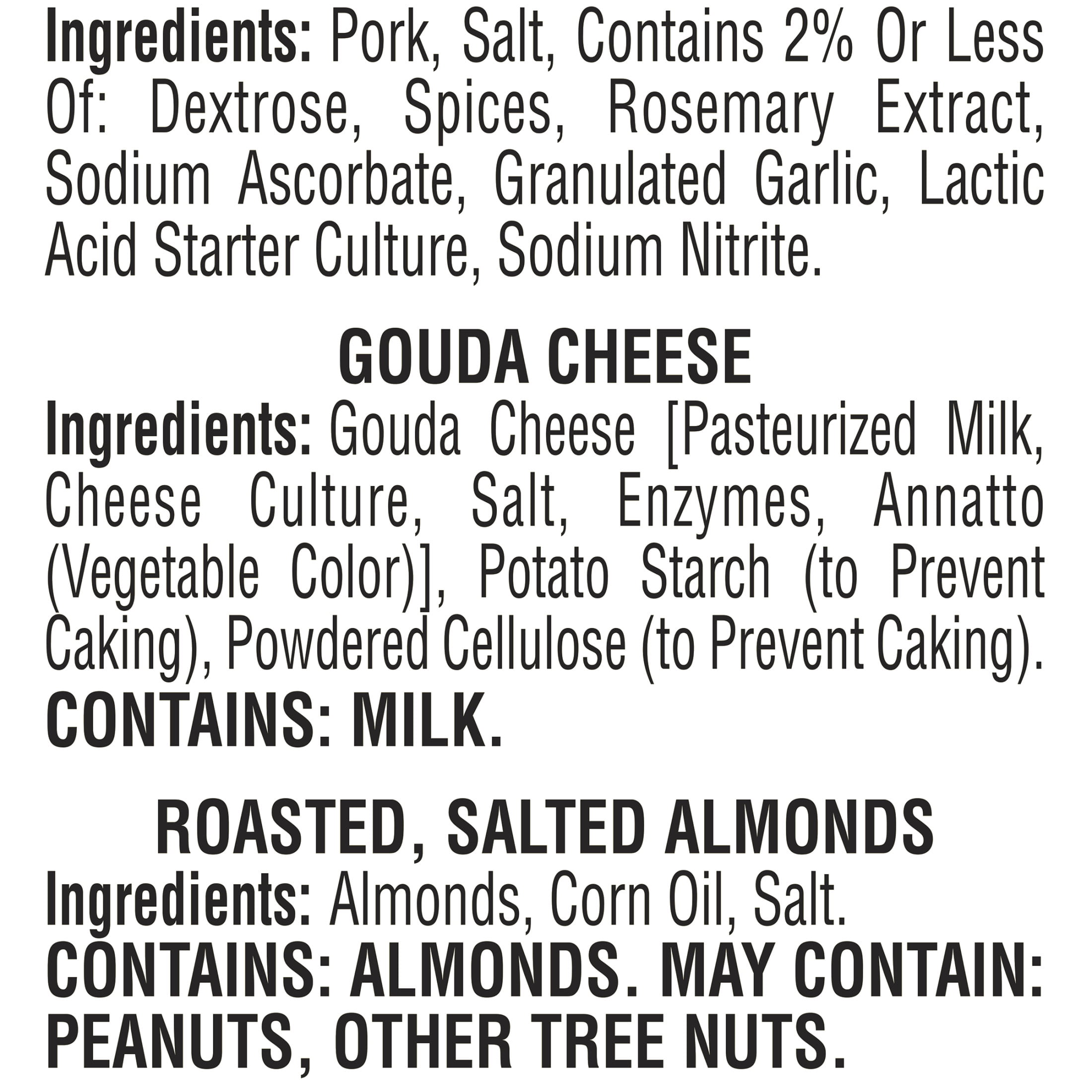 Hillshire Snacking Sliced Refrigerated Snack Boxes, 2.8 oz, Protein Bistro Bites, Genoa Salami, Gouda Cheese & Salted Almonds, Snack Pack