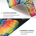 thumbnail image 3 of Colorful Tree Dish Drying Mat - Season Trees Drainer Mat 18"x24" Rainbow Painting Dishes Pad Absorbent Color Art Dish Drainer Rack Mats Kitchen Accessories, 3 of 7