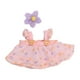 thumbnail image 1 of 2 piezas de vestido de princesa para muñecas con horquilla de flores, ropa en miniatura para 20 cm Rosa, 1 of 7
