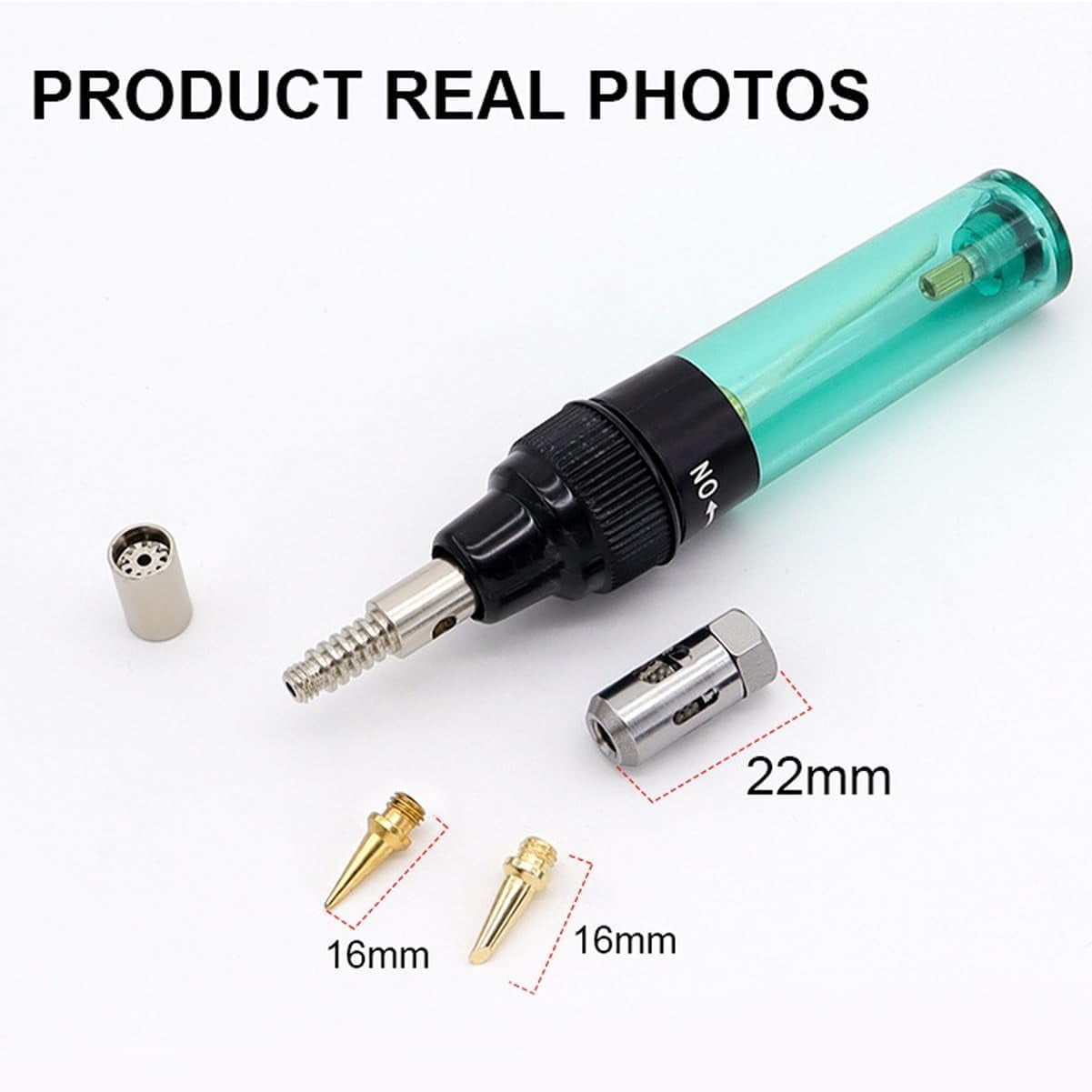 4 in 1 Portable Soldering Iron Kit, Cordless Multipurpose Butane Gas Soldering Iron Kit, Mini Adjustable Temperature 210-450℃ Welding Torch Tool, for Home Electronics Repair, Automotive (2PCS)