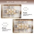 thumbnail image 3 of Hawsaiy 59–77" Extendable Farmhouse Dining Table for 6–8, Rectangular Space-Saving Kitchen Table with Hidden Leaf for Dining & Work, Natural, 3 of 9