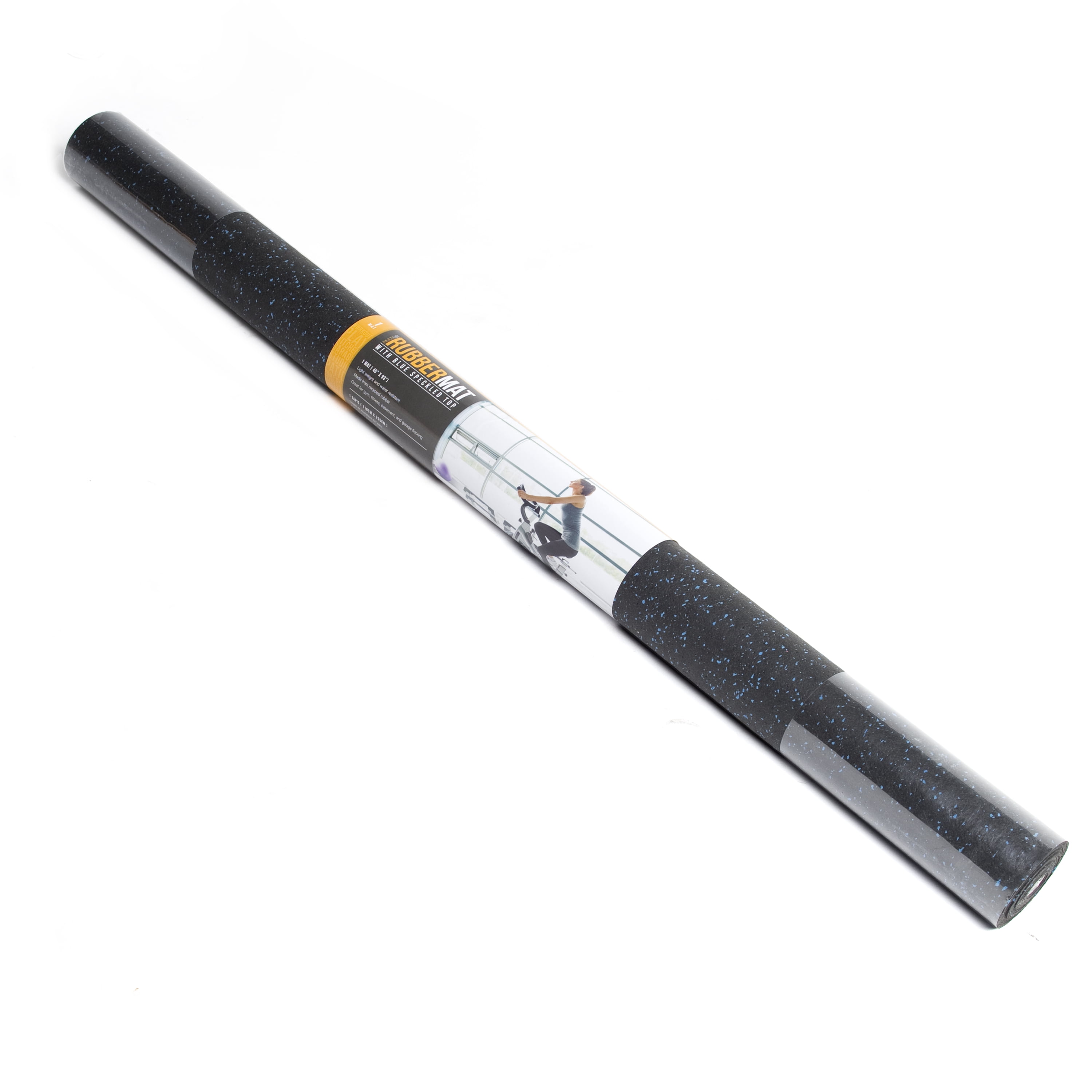 CAP Recycled Rubber Roll-Up Equipment Mat, Black
