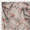 thumbnail image 4 of Soimoi Gray Fabric - By the Yard - 54 Inch Wide - Leaves & Flower Floral Print Fabric - Nature - inspired and Graceful Designs for Fashion and Home Printed Fabric, 4 of 6