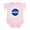 Petal Pink, variant on CafePress - NASA_Revd - Baby Light Bodysuit, Size Newborn - 24 Months