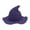 Purple, variant on Women's Knitted Witch Hat Foldable Pointed Crown Bucket Hat for Adults Warm Winter Crochet Fisherman Cap Costume Party Everyday Casual Apparel Accessory