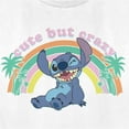 thumbnail image 2 of Women's Lilo & Stitch Cute But Crazy Graphic Tee White Small, 2 of 4