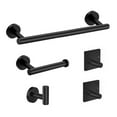 thumbnail image 3 of Wall Stainless Steel Bathroom Hardware Set Accessories Brushed Towel Bar Towel Ring Toilet Paper Holder Hook Bathroom Kit Towel, 3 of 10