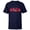 Navy, variant on Characters Mickey & Pals Cheers to the New Year 2025 - Short Sleeve T-Shirt for Kids - Customized-Black