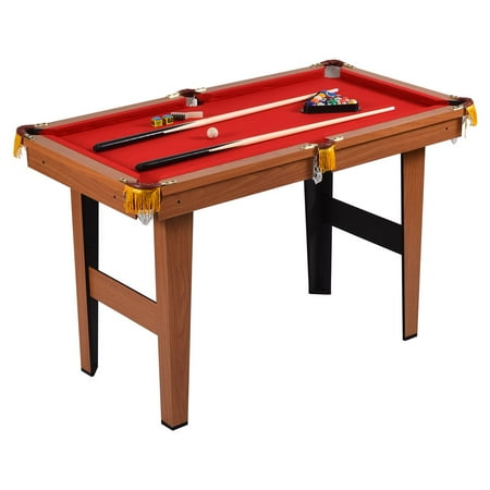 Costway 48'' Mini Table Top Pool Table Game Billiard Set Cues Balls Gift Indoor