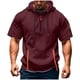 thumbnail image 2 of pstuiky Camisas de manga corta para hombre, Camisa de verano de manga corta con capucha y cremallera con múltiples bolsillos para hombre camisas casuales para hombre m, 2 of 5