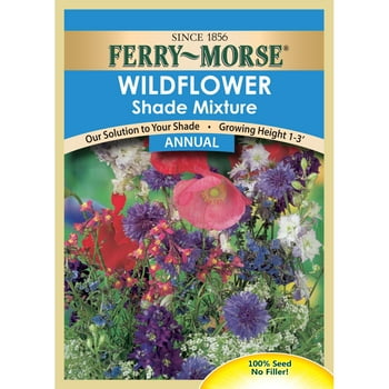 Ferry-Morse Wildflower Shade Mixture Flower  (1 Pack) - Seed Gardening, Full Sunlight