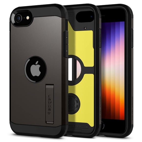 Spigen Tough Armor Case for iPhone SE 2022 Gunmetal