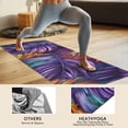 thumbnail image 4 of Colorful Leaf Pattern Hot Yoga Mat Towel Non Slip for Hot Yoga - Quick-Drying Yoga Mat Cover with 4 Corner Pockets with Travel Bag - Hot Yoga Towel Non Slip 74"x26", 4 of 6