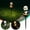 black, variant on Solar Ground Lights — 16.5in x 4.7in, Outdoor Waterproof Solar Lights Auto On/Off, Warm White Garden Path Lighting for Yard & Landscape