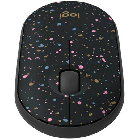 Logitech - M340 Limited Edition Wireless Ambidextrous Mouse with Silent Clicks - Speckles