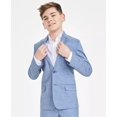 thumbnail image 2 of Tommy Hilfiger BLUE Big Boys Modern-Fit Stretch Sharkskin Suit Jacket, US 18, 2 of 4