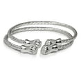 thumbnail image 2 of Better Jewelry, Fist Ends Coiled Rope West Indian Bangles, .925 Sterling Silver, 1 pair, 2 of 3
