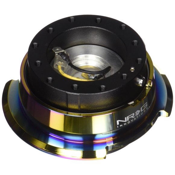 NRG Innovations SRK-280BK/MC à Libération Rapide (Corps Noir/anneau en Titane Chromé)