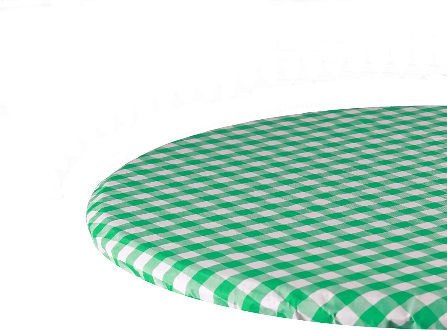 Set of 2 Vinyl Round Elastic Edge Fitted Table Cover Tablecloth Party 48inch