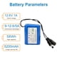 thumbnail image 3 of Batería recargable de iones de litio de 12 V, 5200 mAh, para coche, barco y robot RC, 3 of 6