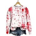 thumbnail image 4 of YDFCWXW Halloween Tops for Women 2025 Graphic Tees Shirt Shirt Blouses Long Sleeve Tops Pink, M, 4 of 4