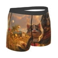thumbnail image 3 of Daiia Cat Dog Friendship Men's Underwear Boxer Briefs, Cotton Stretch Moisture-Wicking Underwear-Small, 3 of 9