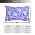 thumbnail image 2 of Salouo Blue Skull Daisy Pattern Pillow Cases,1PC Pillow Covers with Envelope Closure Decorative Pillow Case for Bed Couch,Pillows Not Included-20"x30", 2 of 6