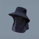 thumbnail image 3 of Sombrero de sol para hombre con protección total y solapa protectora para el cuello y la cara extraíble | Sombrero tipo boonie de ala ancha con malla transpirable, 3 of 6