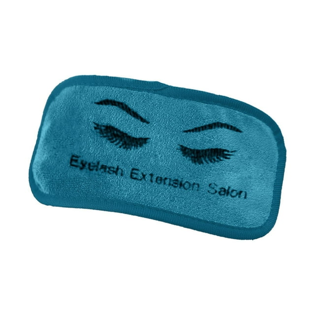 Dalazy Durable Eyelash Extension Forehead Pad Microfiber Extension Holder Soft Tray Blue 9 x 19cm 1Set