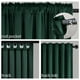 thumbnail image 2 of Cortinas Topfinel de terciopelo verde oscuro, 213 cm de largo, 2 paneles, 2 of 9
