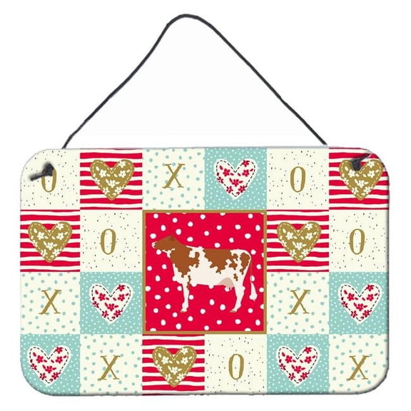 Ayrshire Cow Love Wall or Door Hanging Prints