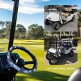 thumbnail image 2 of ZUXONGSY Blue Camo Golf Cart Steering Wheel Cover Universal Auto Accessories Sweat-Absorbent Club Car Interior Decor Protector Stretchable Steering Wheel Dust Cover Gifts for Friends Family, 2 of 7